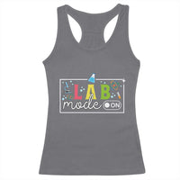 Funny Laboratory Scientist Racerback Tank Top Lab Mode On Chemistry Medical