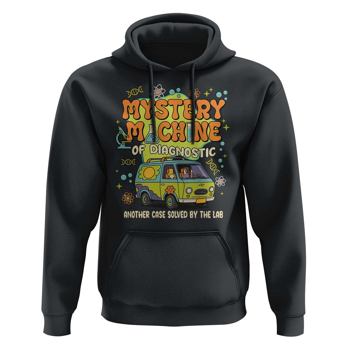 Funny Laboratory Week Scientist Hoodie Mystery Machine Of Diagnostic Chemistry Medical Van