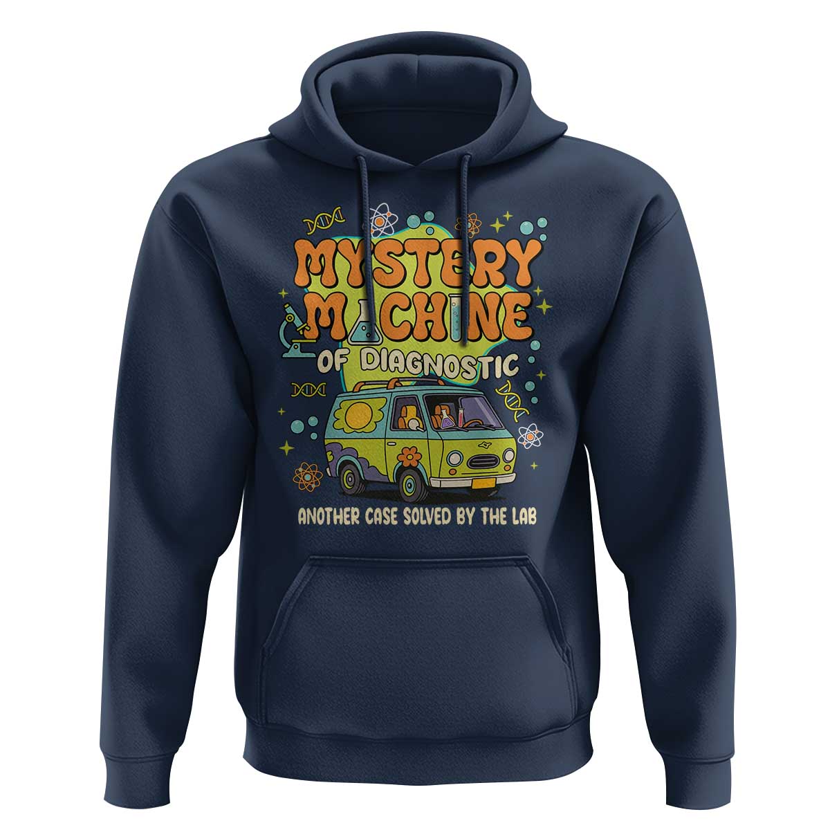 Funny Laboratory Week Scientist Hoodie Mystery Machine Of Diagnostic Chemistry Medical Van
