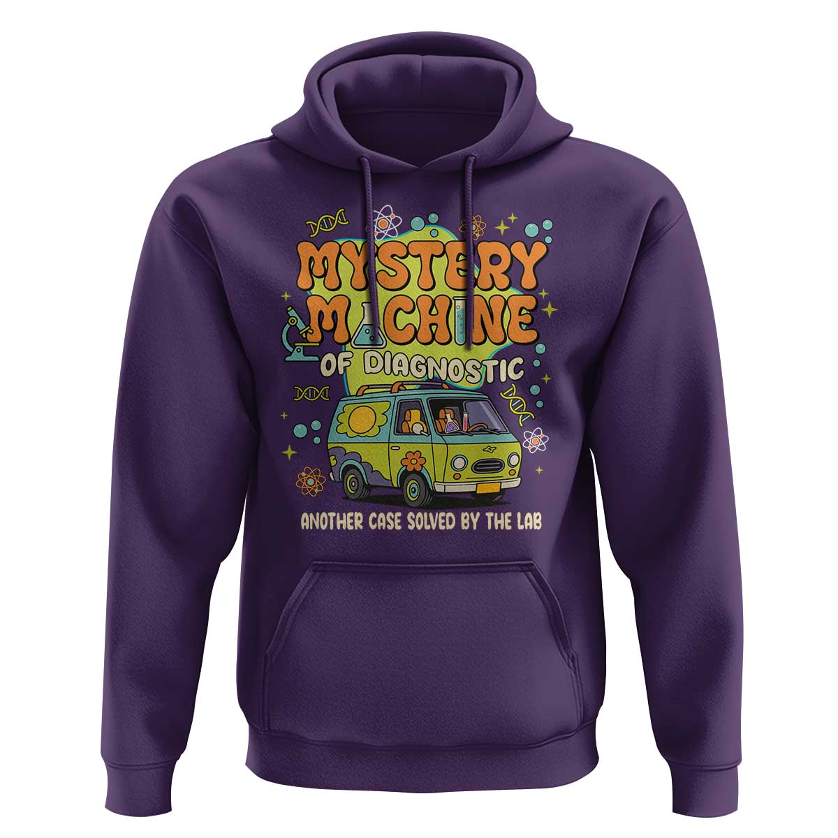 Funny Laboratory Week Scientist Hoodie Mystery Machine Of Diagnostic Chemistry Medical Van