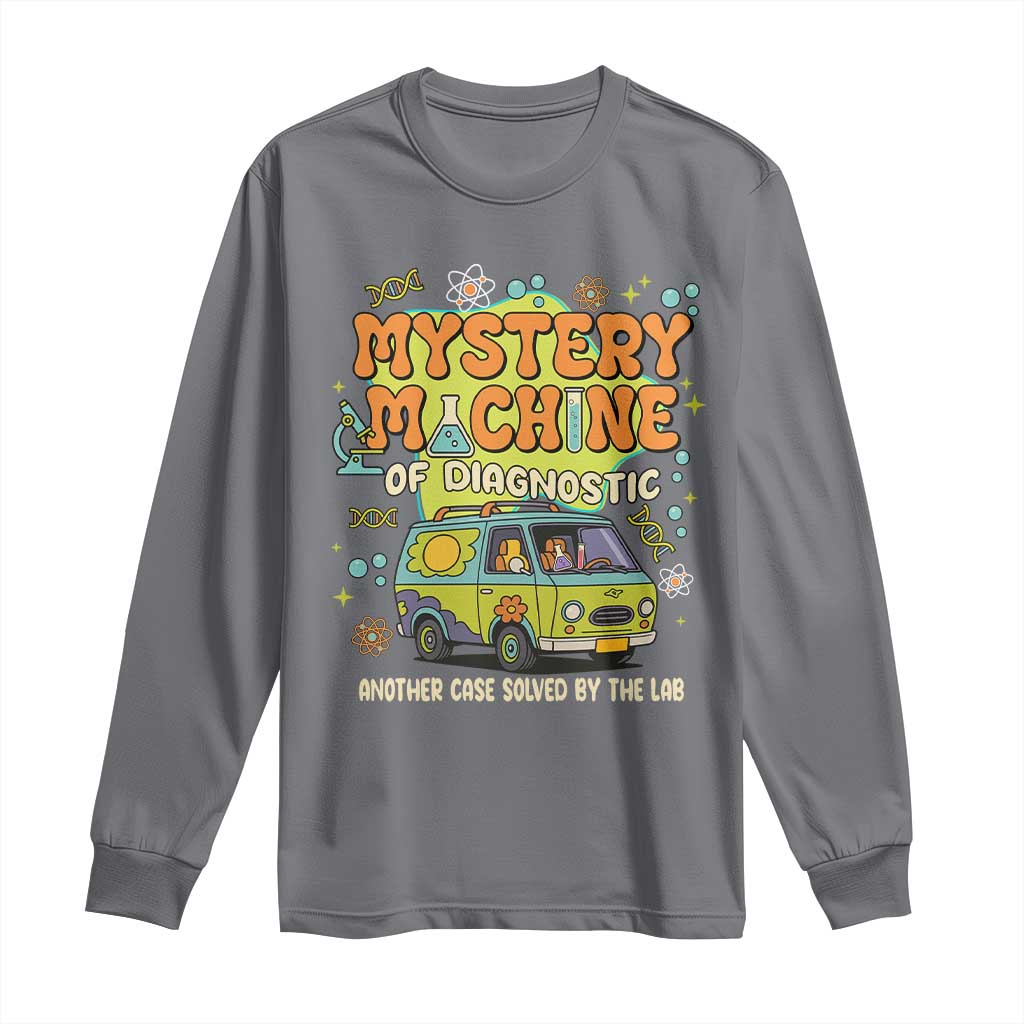 Funny Laboratory Week Scientist Long Sleeve Shirt Mystery Machine Of Diagnostic Chemistry Medical Van