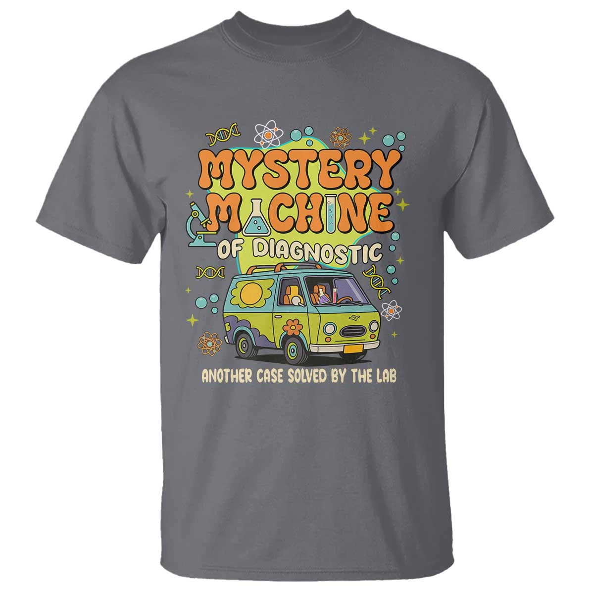 Funny Laboratory Week Scientist T Shirt Mystery Machine Of Diagnostic Chemistry Medical Van