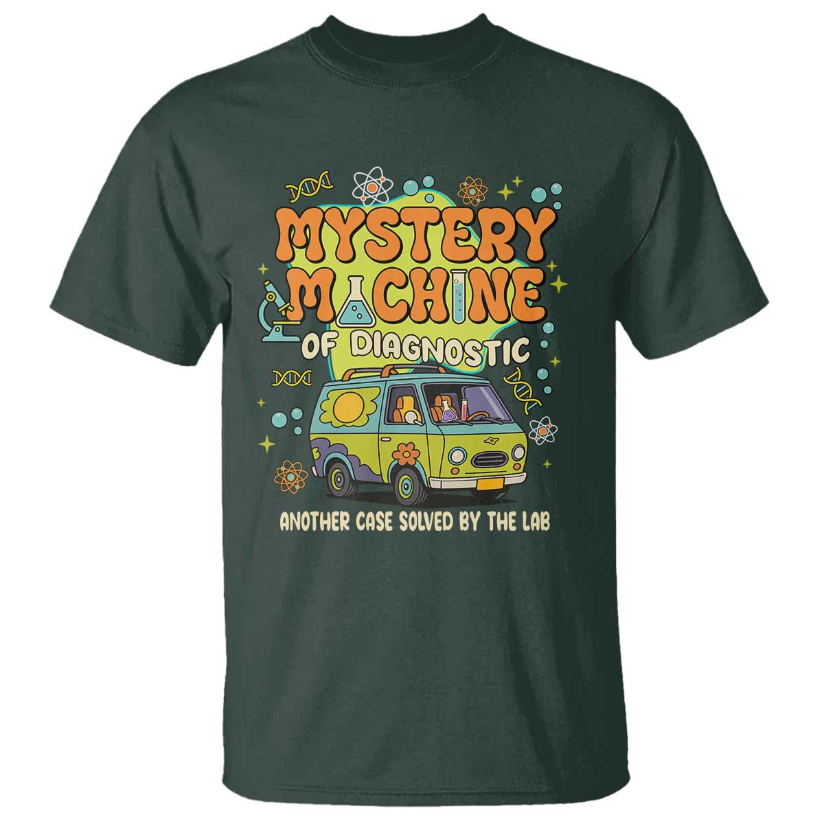 Funny Laboratory Week Scientist T Shirt Mystery Machine Of Diagnostic Chemistry Medical Van