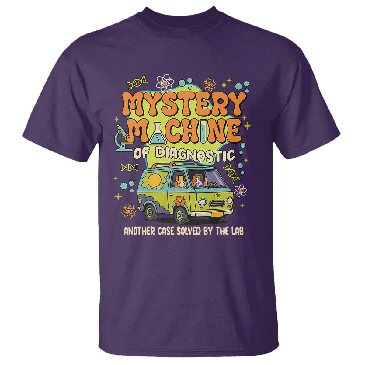 Funny Laboratory Week Scientist T Shirt Mystery Machine Of Diagnostic Chemistry Medical Van