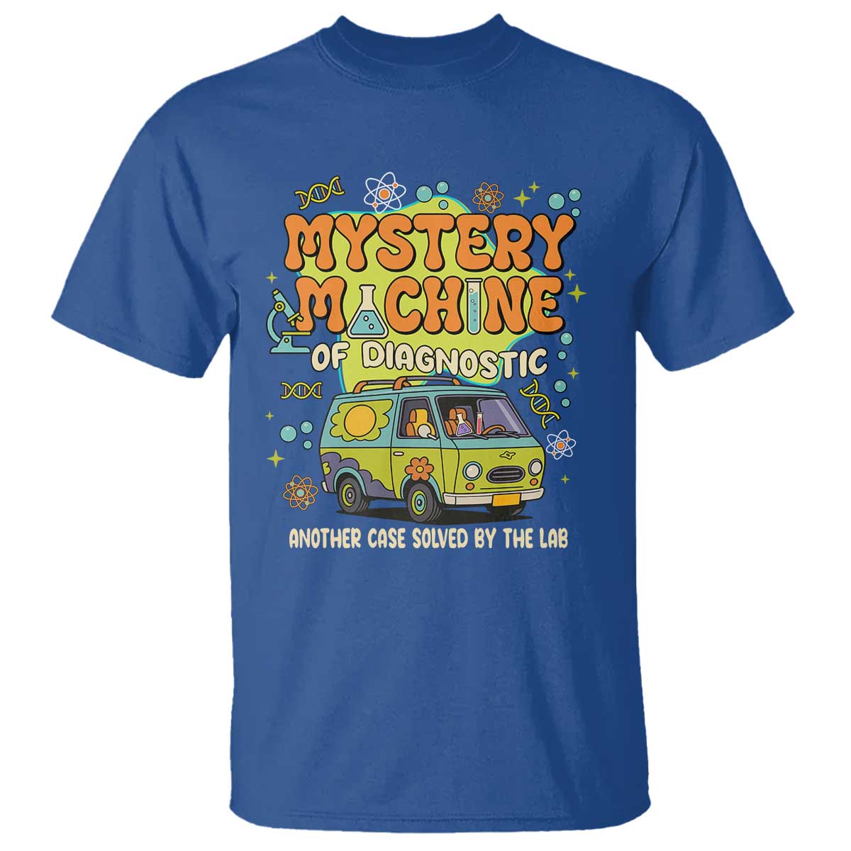 Funny Laboratory Week Scientist T Shirt Mystery Machine Of Diagnostic Chemistry Medical Van