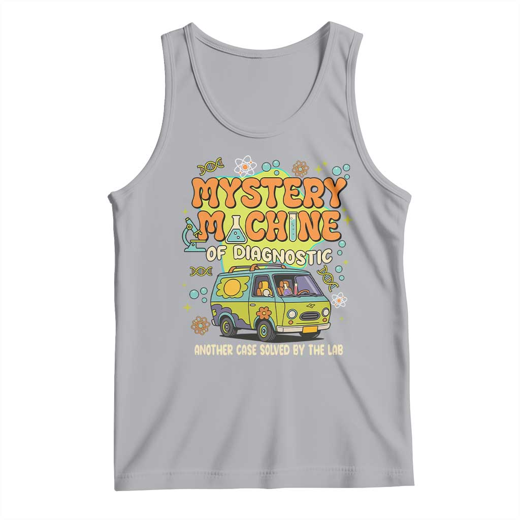 Funny Laboratory Week Scientist Tank Top Mystery Machine Of Diagnostic Chemistry Medical Van