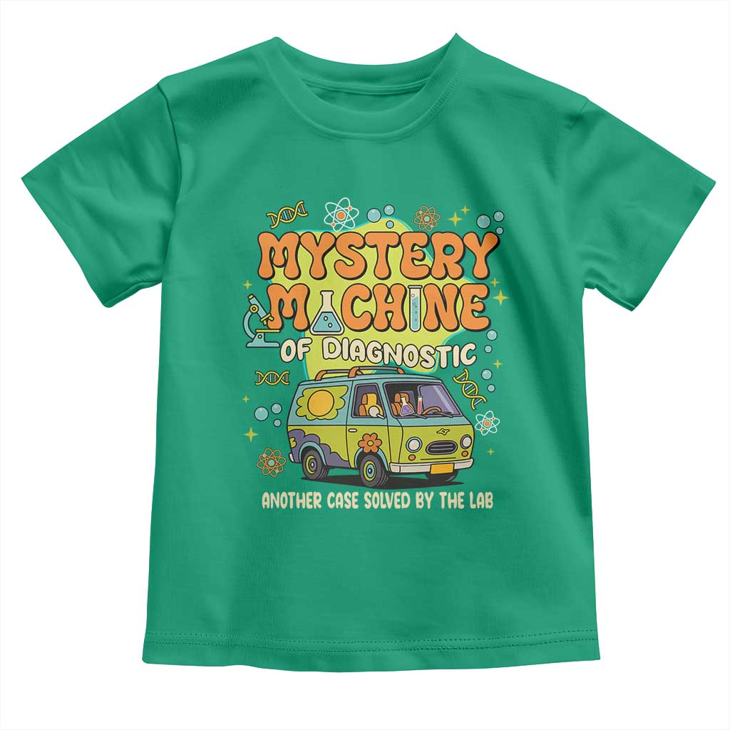 Funny Laboratory Week Scientist Toddler T Shirt Mystery Machine Of Diagnostic Chemistry Medical Van