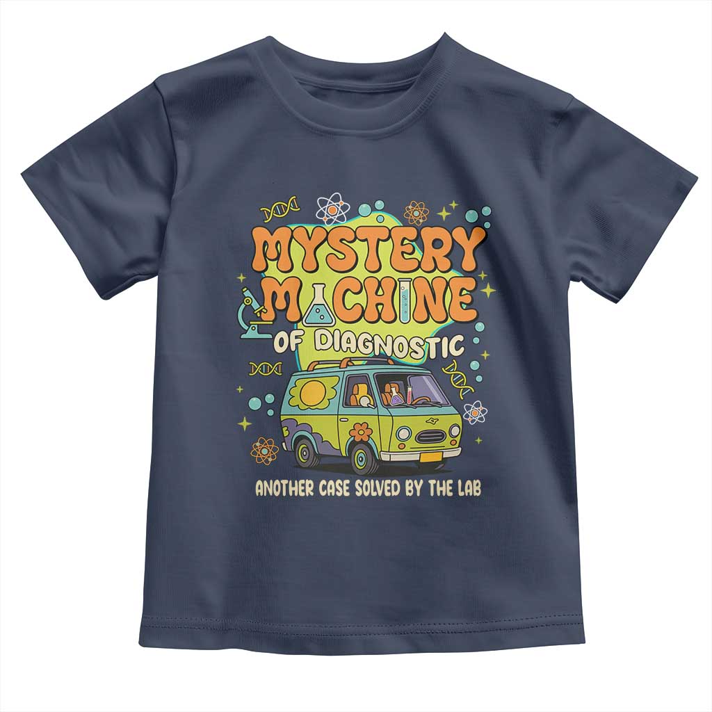 Funny Laboratory Week Scientist Toddler T Shirt Mystery Machine Of Diagnostic Chemistry Medical Van