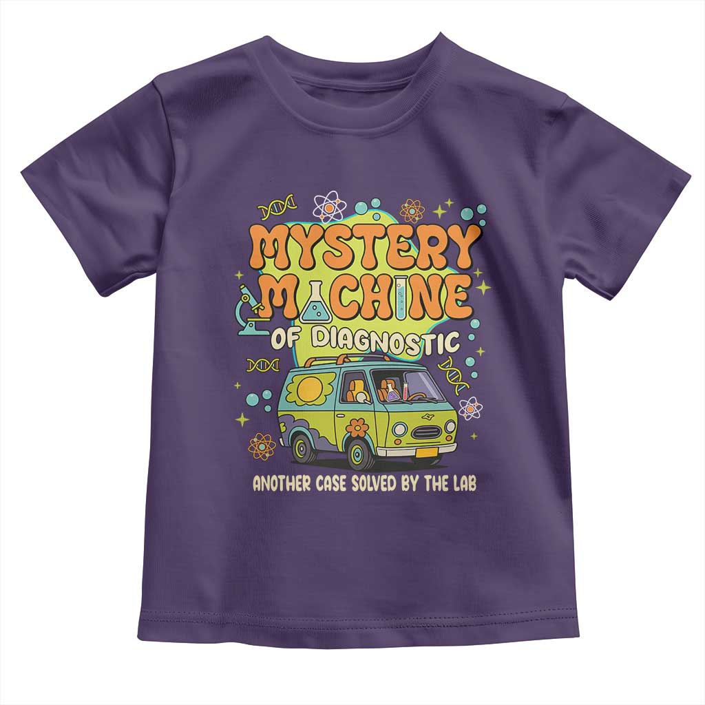 Funny Laboratory Week Scientist Toddler T Shirt Mystery Machine Of Diagnostic Chemistry Medical Van