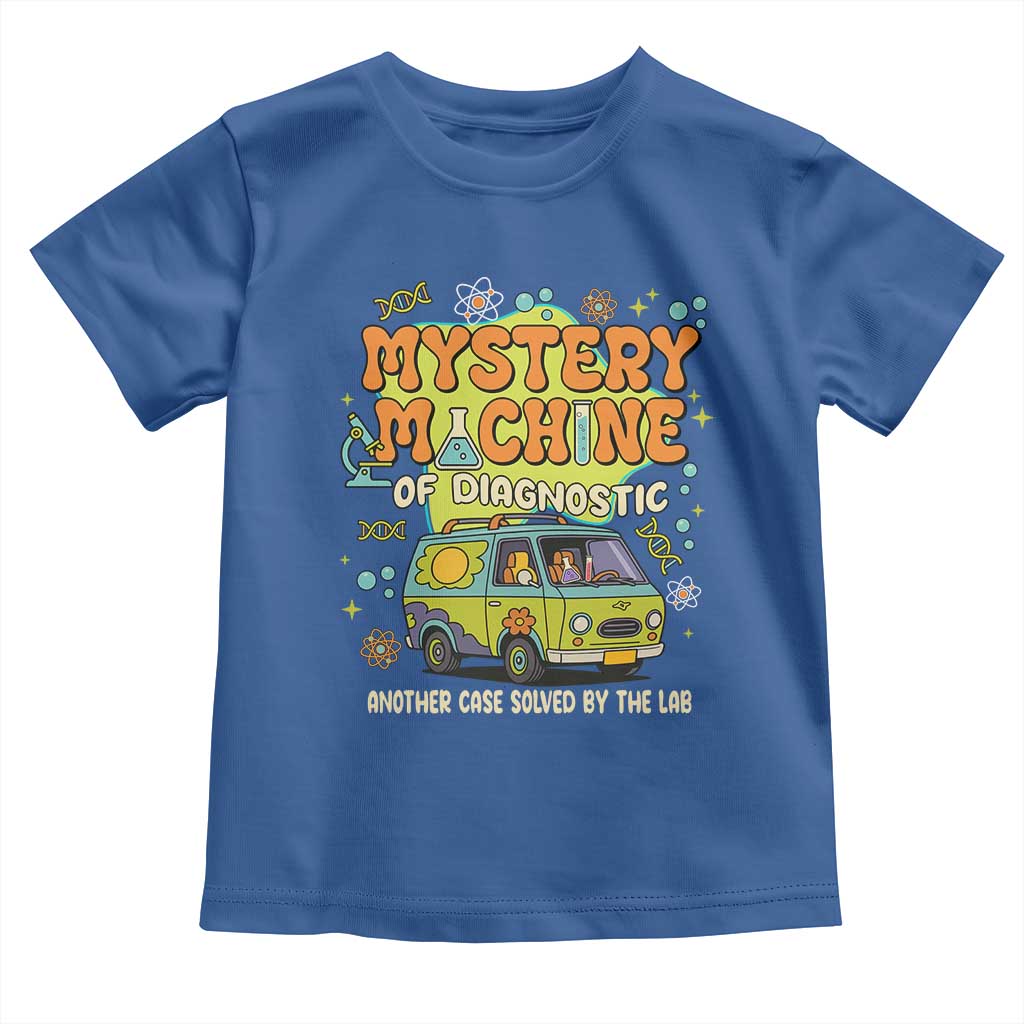 Funny Laboratory Week Scientist Toddler T Shirt Mystery Machine Of Diagnostic Chemistry Medical Van
