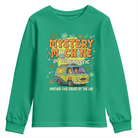 Funny Laboratory Week Scientist Youth Sweatshirt Mystery Machine Of Diagnostic Chemistry Medical Van