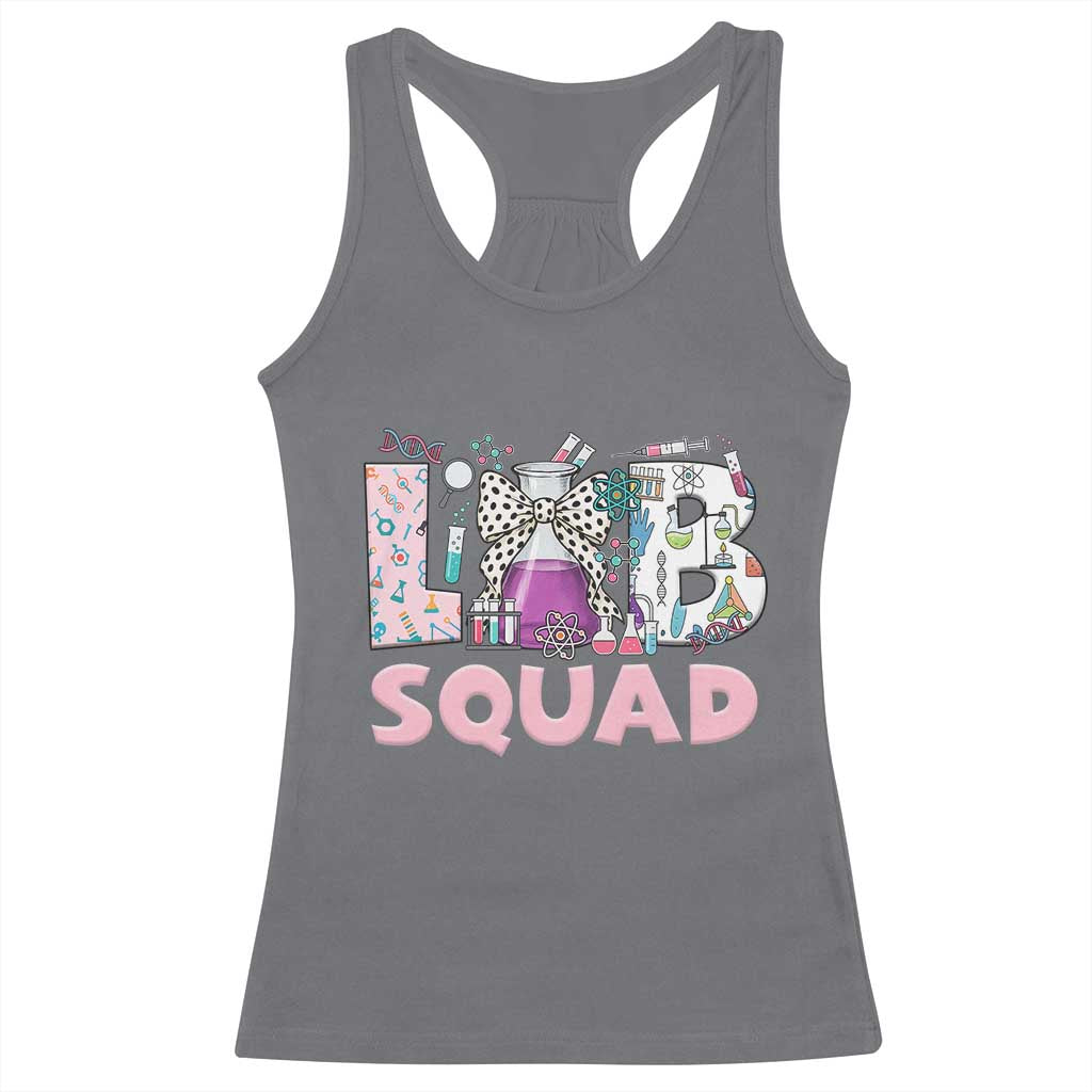 Funny Lab Squad Chemistry Laboratory Week Racerback Tank Top