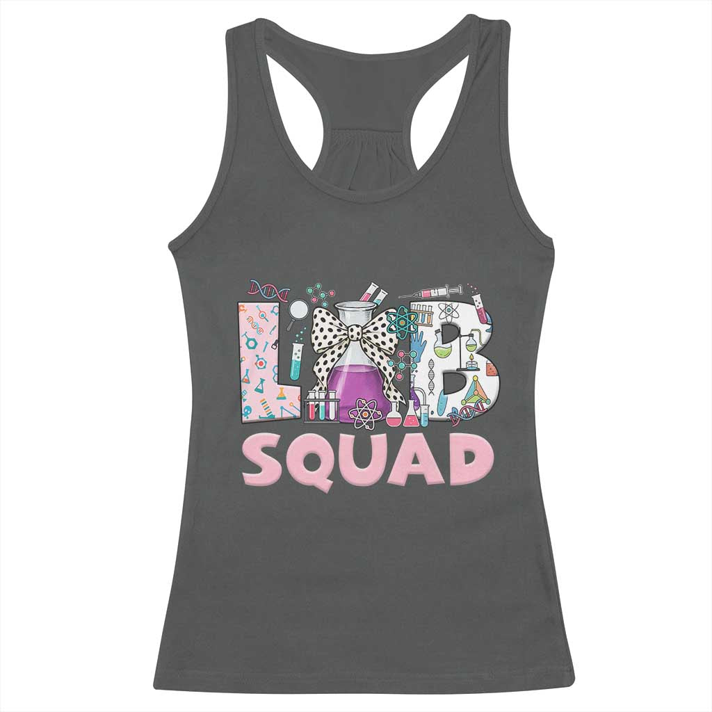 Funny Lab Squad Chemistry Laboratory Week Racerback Tank Top