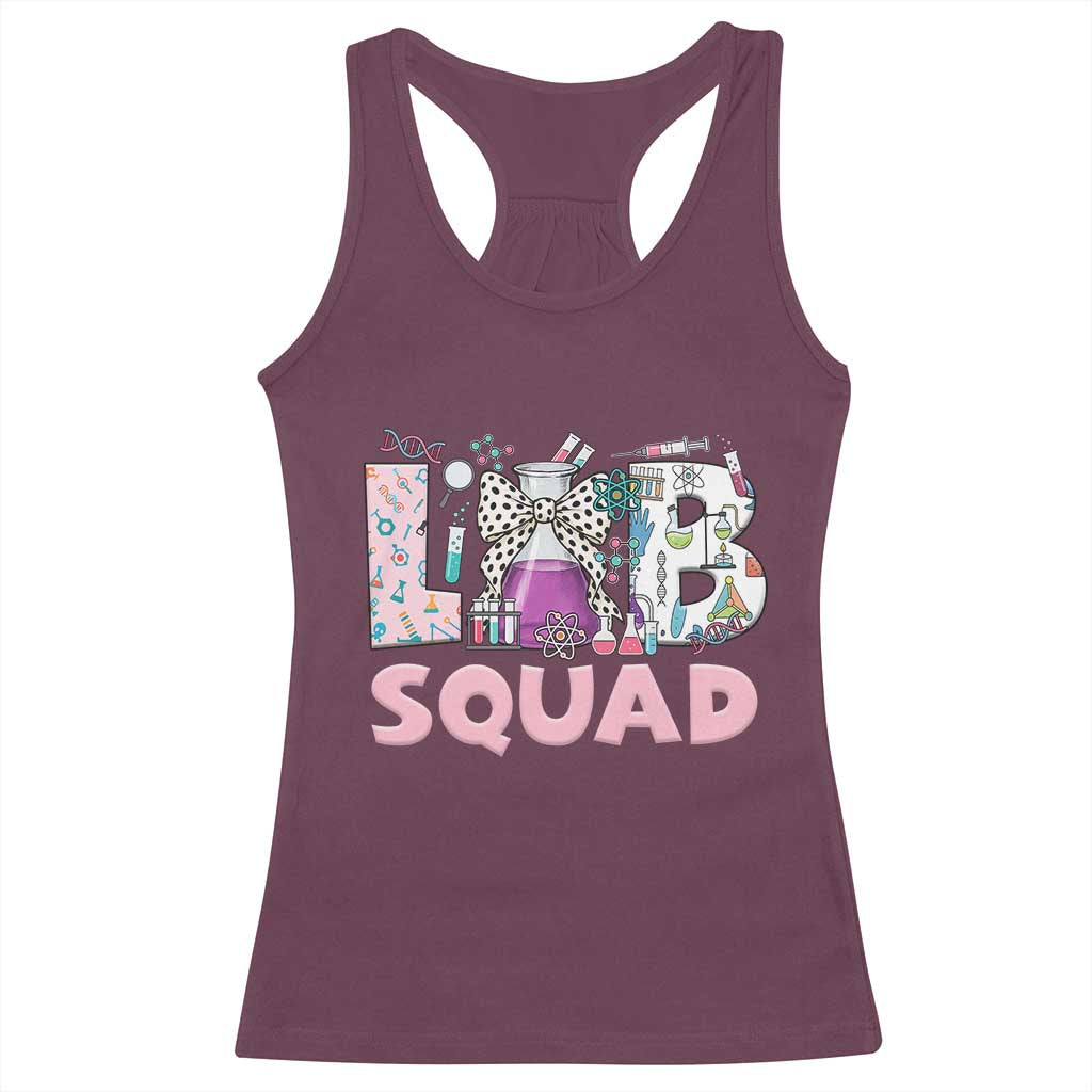 Funny Lab Squad Chemistry Laboratory Week Racerback Tank Top