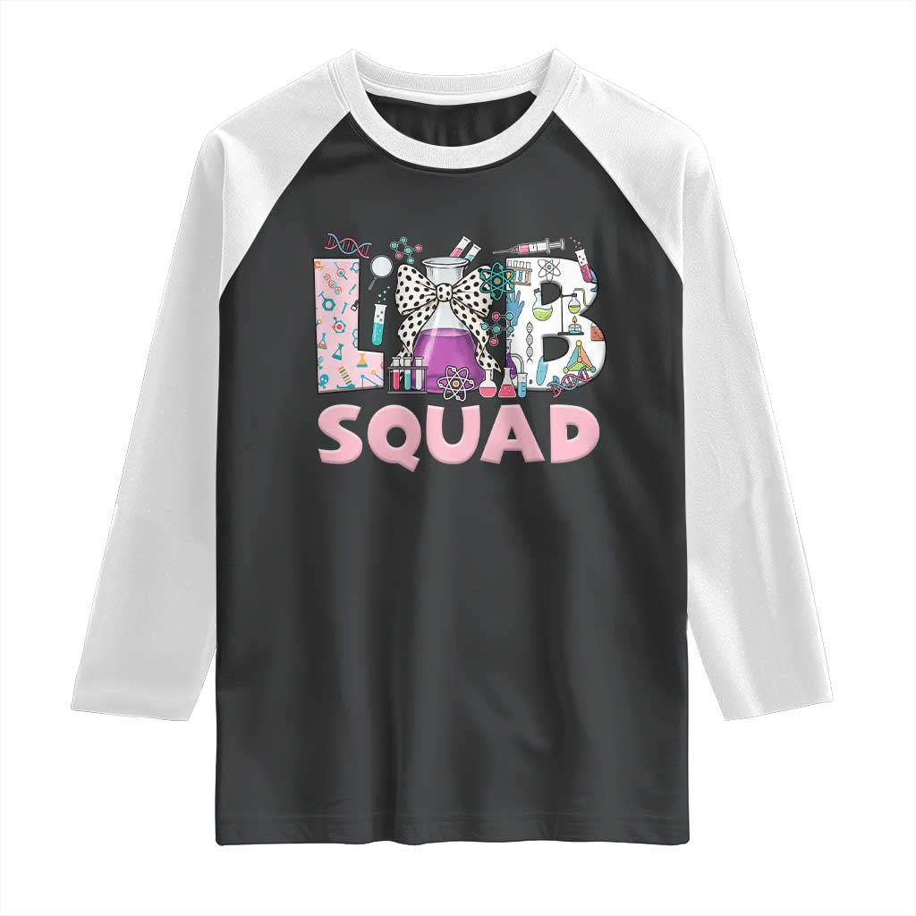 Funny Lab Squad Chemistry Laboratory Week Raglan Shirt