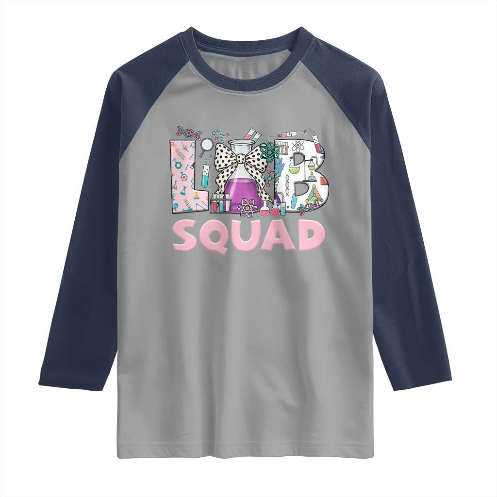 Funny Lab Squad Chemistry Laboratory Week Raglan Shirt