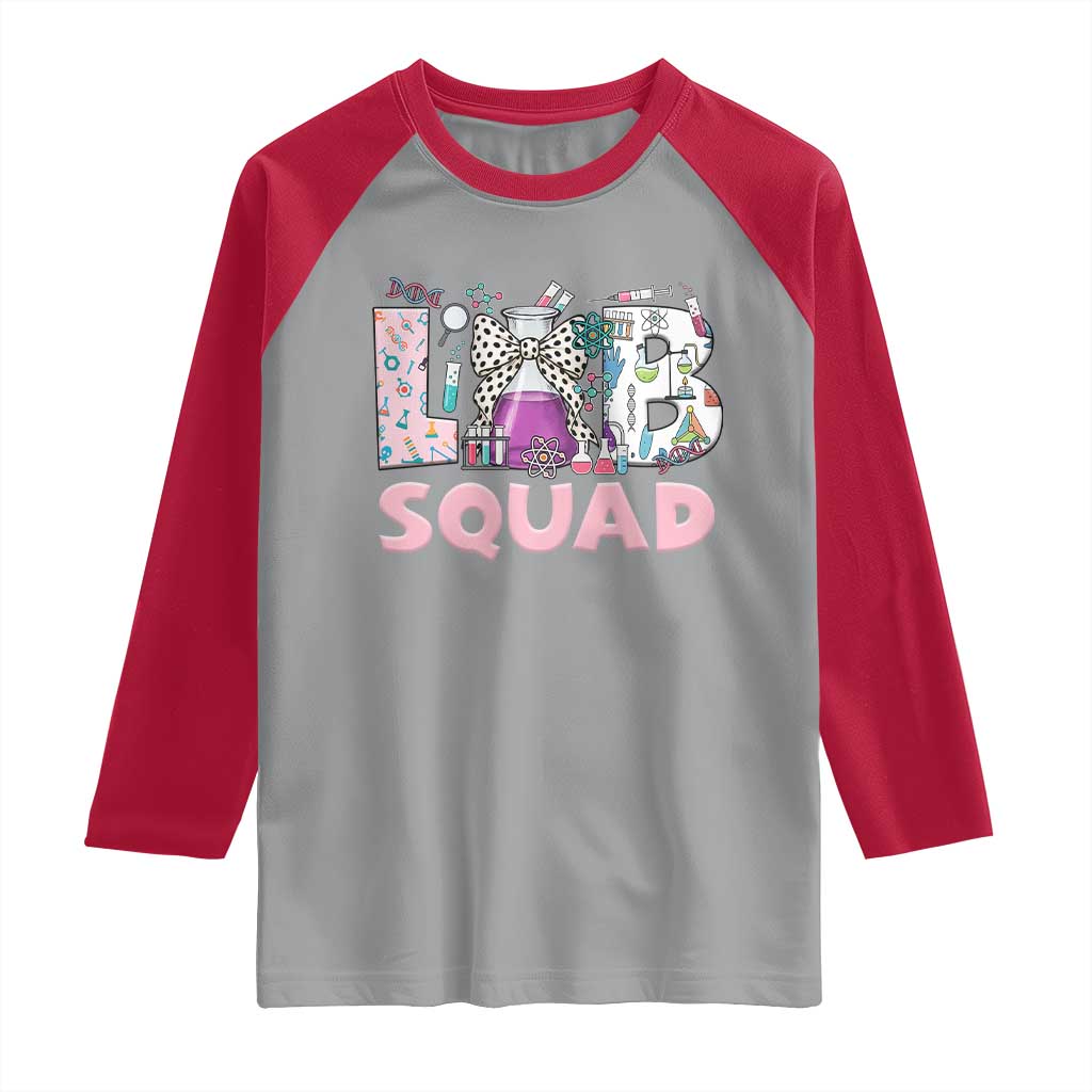 Funny Lab Squad Chemistry Laboratory Week Raglan Shirt
