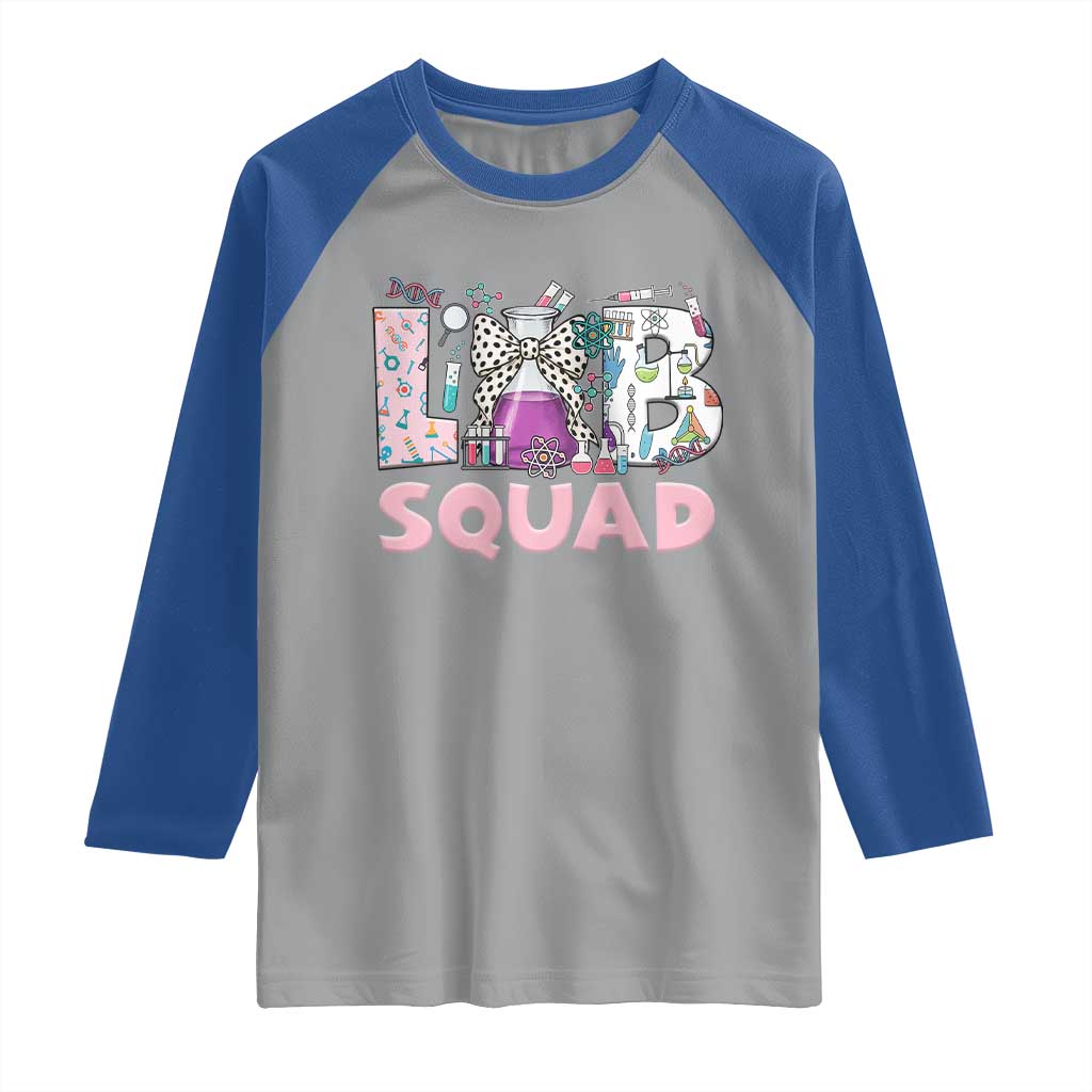 Funny Lab Squad Chemistry Laboratory Week Raglan Shirt