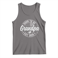Funny Promoted To Grandpa 2025 Tank Top Newborn Vintage American Flag Baby Footprint