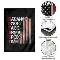 Stroke Awareness Garden Flag BEFAST Stroke Symptoms Vintage American Flag