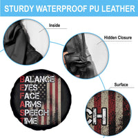 Stroke Awareness Spare Tire Cover BEFAST Stroke Symptoms Vintage American Flag