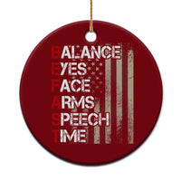 Stroke Awareness Ceramic Ornament BEFAST Stroke Symptoms Vintage American Flag