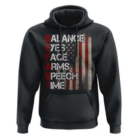 Stroke Awareness Hoodie BEFAST Stroke Symptoms Vintage American Flag