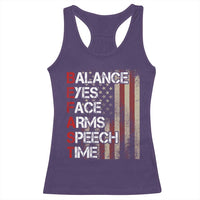 Stroke Awareness Racerback Tank Top BEFAST Stroke Symptoms Vintage American Flag