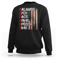 Stroke Awareness Sweatshirt BEFAST Stroke Symptoms Vintage American Flag
