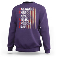 Stroke Awareness Sweatshirt BEFAST Stroke Symptoms Vintage American Flag