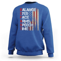 Stroke Awareness Sweatshirt BEFAST Stroke Symptoms Vintage American Flag