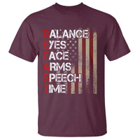 Stroke Awareness T Shirt BEFAST Stroke Symptoms Vintage American Flag