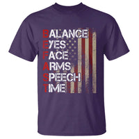 Stroke Awareness T Shirt BEFAST Stroke Symptoms Vintage American Flag