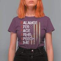 Stroke Awareness T Shirt For Women BEFAST Stroke Symptoms Vintage American Flag