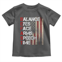 Stroke Awareness Toddler T Shirt BEFAST Stroke Symptoms Vintage American Flag