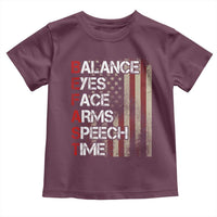 Stroke Awareness Toddler T Shirt BEFAST Stroke Symptoms Vintage American Flag