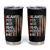 Stroke Awareness Tumbler Cup BEFAST Stroke Symptoms Vintage American Flag