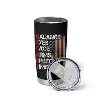 Stroke Awareness Tumbler Cup BEFAST Stroke Symptoms Vintage American Flag