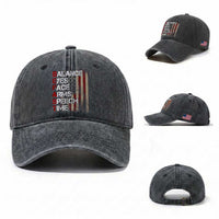Stroke Awareness Washed Cotton Baseball Cap BEFAST Stroke Symptoms Vintage American Flag