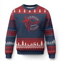 By The Grace Of God I'm A Survivor Stroke Awareness Ugly Christmas Sweater