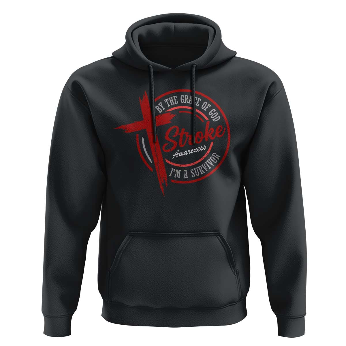 By The Grace Of God I'm A Survivor Stroke Awareness Hoodie