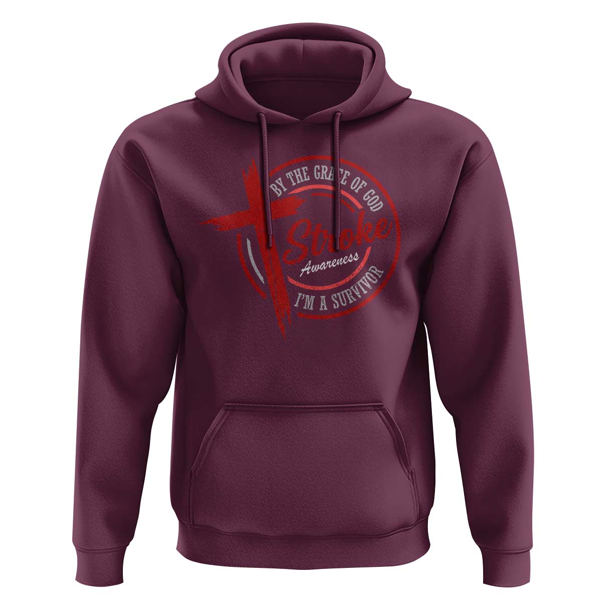 By The Grace Of God I'm A Survivor Stroke Awareness Hoodie