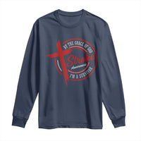 By The Grace Of God I'm A Survivor Stroke Awareness Long Sleeve Shirt