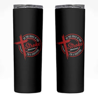 By The Grace Of God I'm A Survivor Stroke Awareness Skinny Tumbler