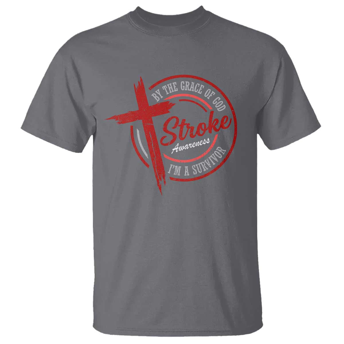 By The Grace Of God I'm A Survivor Stroke Awareness T Shirt