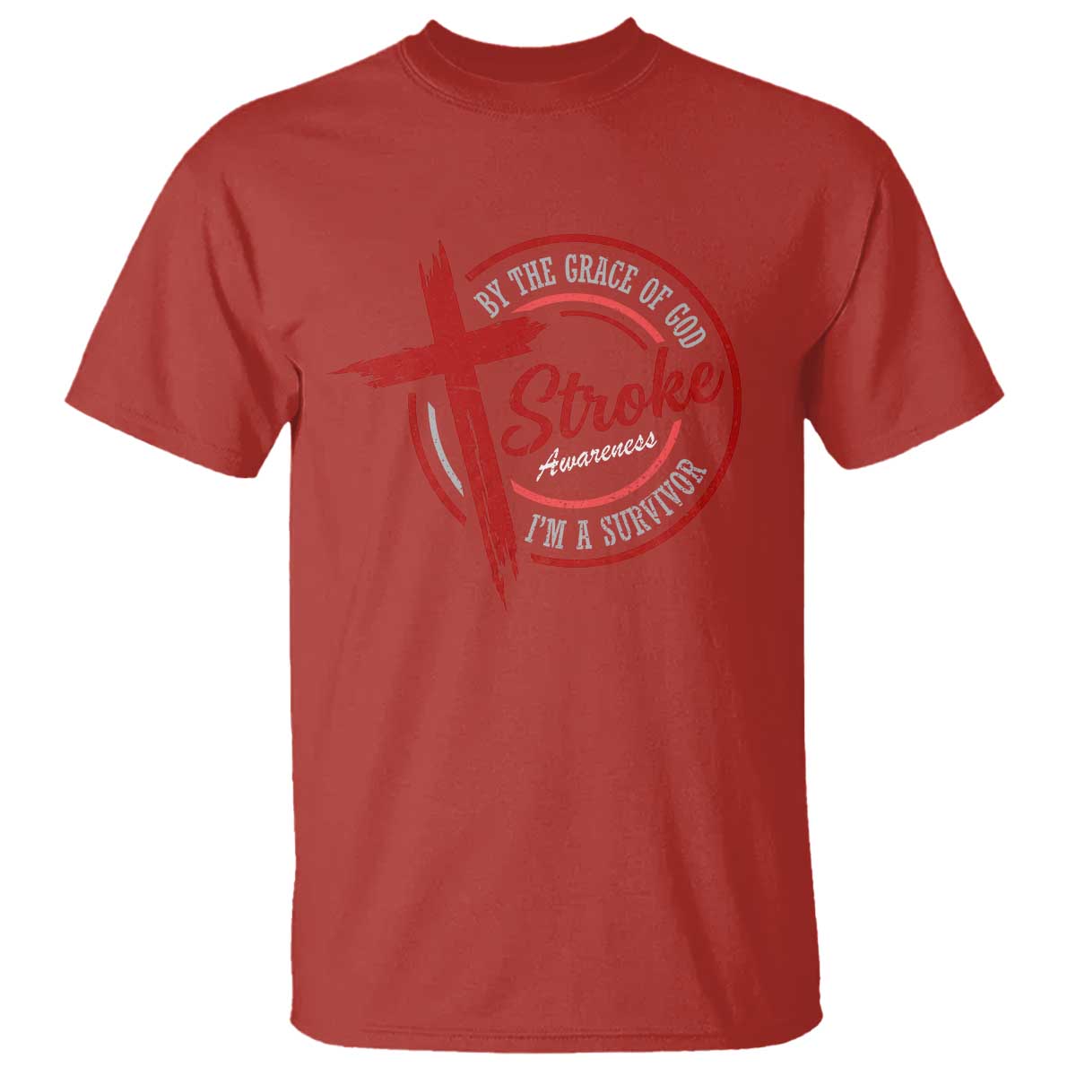 By The Grace Of God I'm A Survivor Stroke Awareness T Shirt