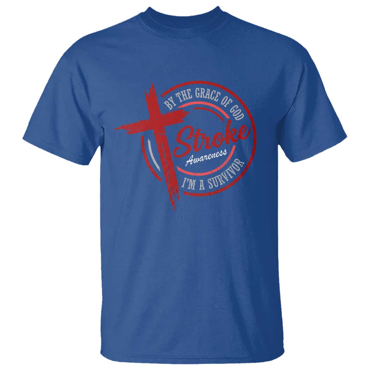 By The Grace Of God I'm A Survivor Stroke Awareness T Shirt