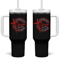 By The Grace Of God I'm A Survivor Stroke Awareness Tumbler With Handle