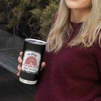 In May We Wear Red Stroke Awareness Tumbler Cup Bleach Effect