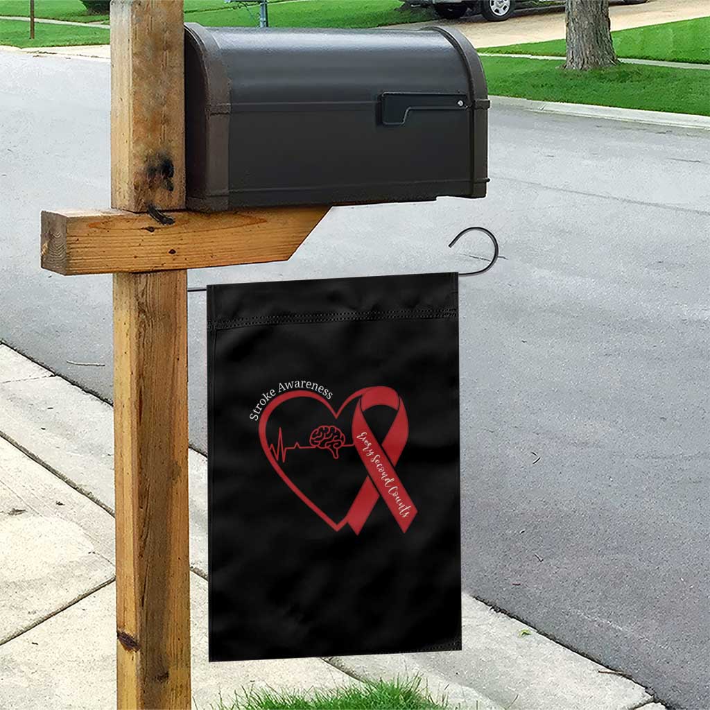Stroke Awareness Garden Flag Stroke Survivor Warrior Brain Attack